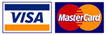We accept Visa and Mastercard