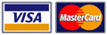 We accept Visa and Mastercard